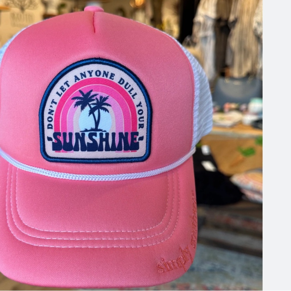 Simply Southern don’t let anyone dull your sunshine pink hat